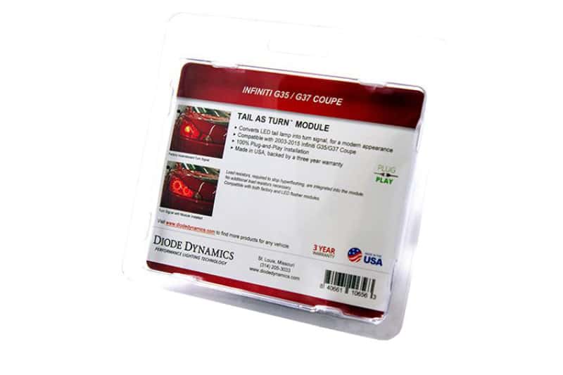 Diode Dynamics — Diode Dynamics G35/G37 Coupe/Q60 USDM Tail as Turn Module for Infiniti (Pair) - view 4