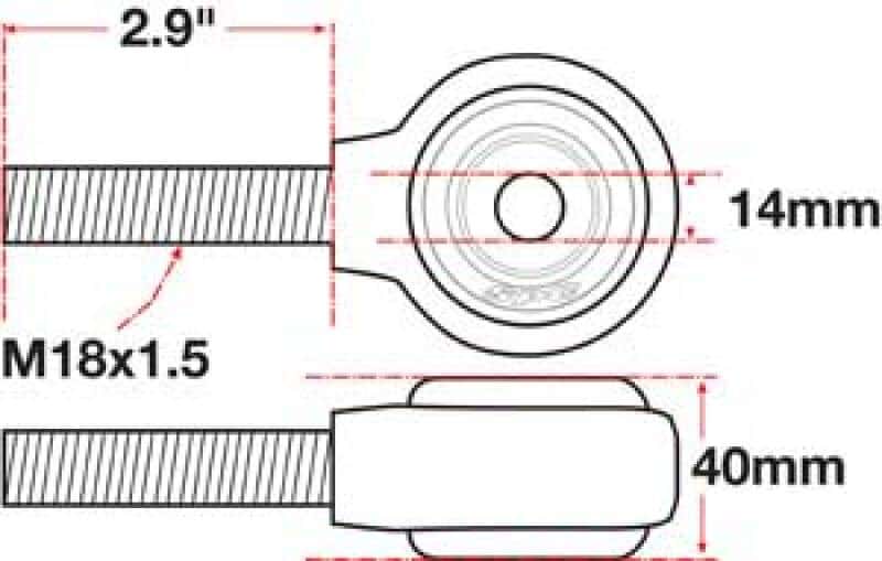 SPC Performance — SPC Performance xAxis Rod End Ball Joint
CROSSAXIS ROD END
XAXIS JOINT - view 4