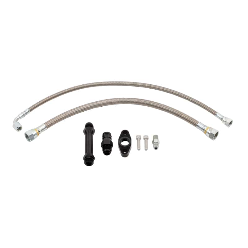 Wehrli — Wehrli Cummins High Mount 2nd Gen Turbo Swap Oil Line Kit
Oil Line Kt 2G Turbo - view 1