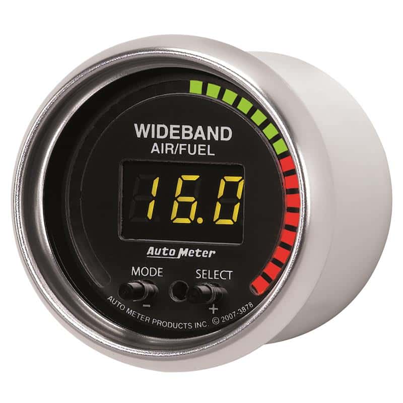 AutoMeter — Autometer GS 52mm AFR or LAMBDA Digital Wideband Air/Fuel Ratio PRO Wideband A/F Kit
2-1/16" WIDEBAND A/F - view 3