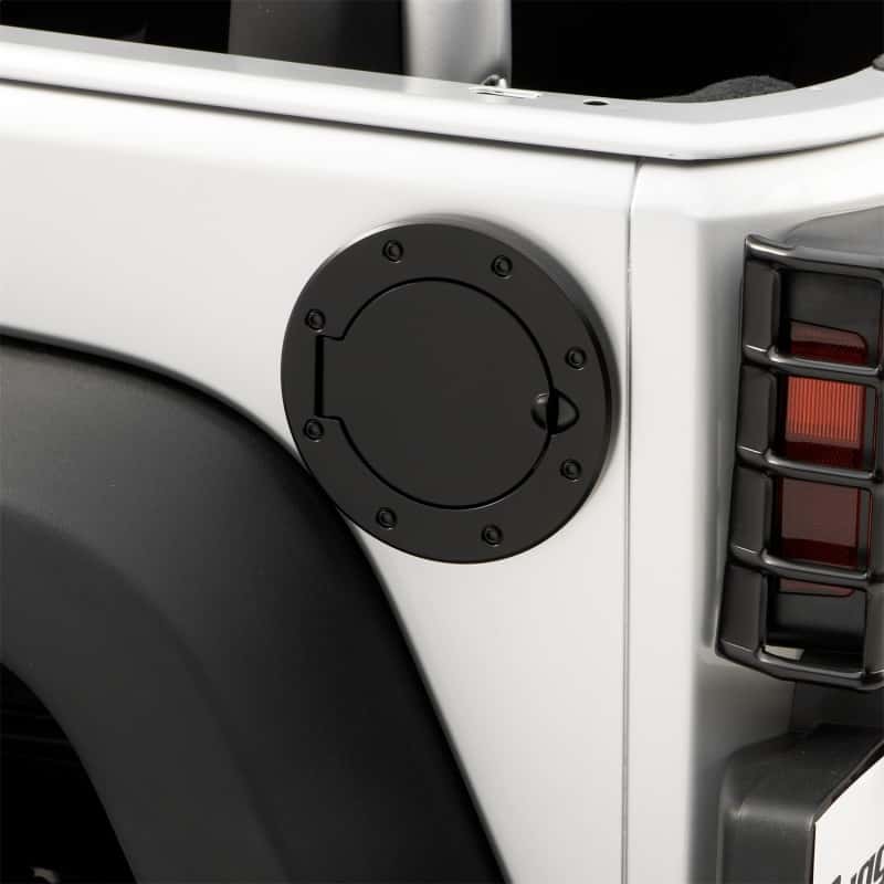 Rugged Ridge — Rugged Ridge 07-18 Jeep Wrangler JK Black Non-Locking Gas Cap Door
FuelFillerDoorCvr
OFFROAD_EXTERIOR - view 3