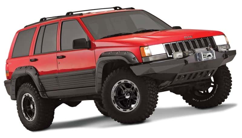 Bushwacker — Bushwacker 93-98 Jeep Grand Cherokee Cutout Style Flares 4pc - Black
FF Jeep Cutout 4Pc - view 7