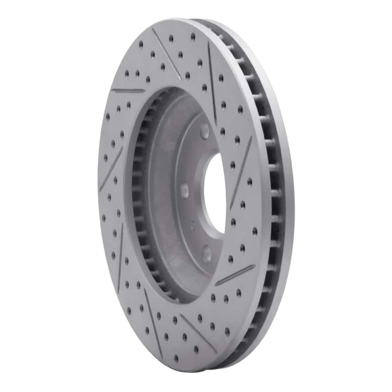 R1 Concepts — R1 06-16 Buick Lucerne Front Left Drilled & Slotted Geo-Carbon Rotor - view 4