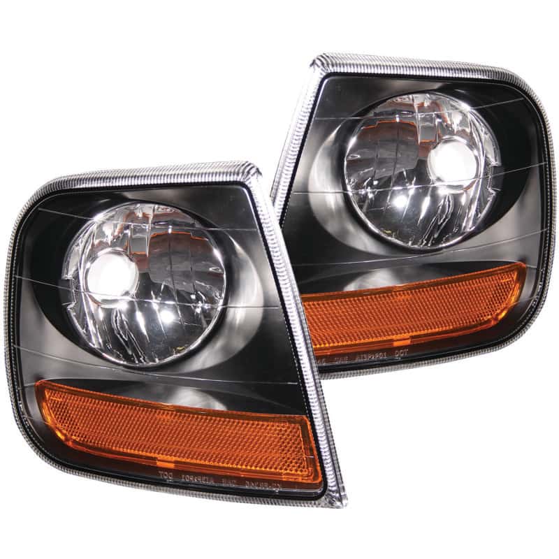 ANZO — ANZO Corner Lights 1997-2003 Ford F-150 Harley-Davidson Style Corner Lights Black w/ Amber Reflector
CornerLghtAssy - view 2