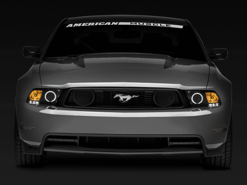 Raxiom — Raxiom 10-12 Ford Mustang w/ Headlights CCFL Halo Projector Headlights- Black Housing (Clear Lens)
Headlights - view 11
