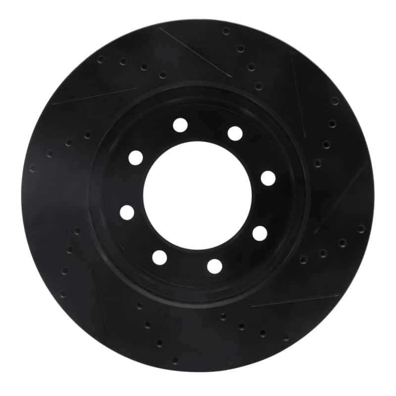 R1 Concepts — R1 09-25 Dodge Ram 2500 Front Left Drilled & Slotted Black Brake Rotor
R1 Brake Rotor Drill - view 5