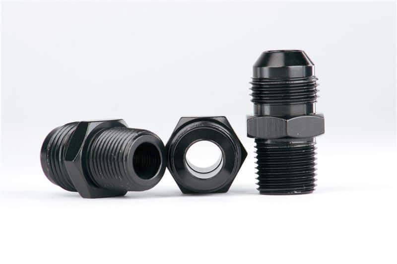 Aeromotive — Aeromotive Carb. Reg 13205 Fitting Kit (Incl. (3) 3/8in NPT to AN-08 fittings)
Fitting - view 1