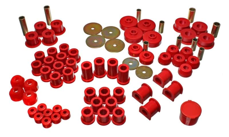 Energy Suspension — Energy Suspension 79-85 Toyota 4WD Pickup (Except T-100 & Tundra) Red Hyper-Flex Master Bushing Set
Master Bushing Kit - view 2