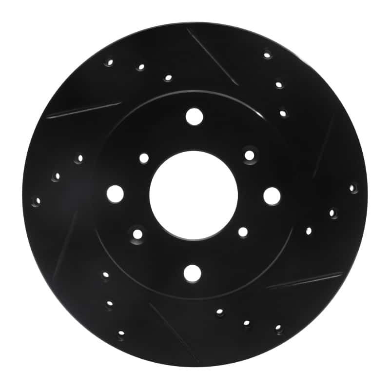 R1 Concepts — R1 98-02 Acura CL Front Right Drilled & Slotted Black Brake Rotor
R1 Brake Rotor Drill - view 1
