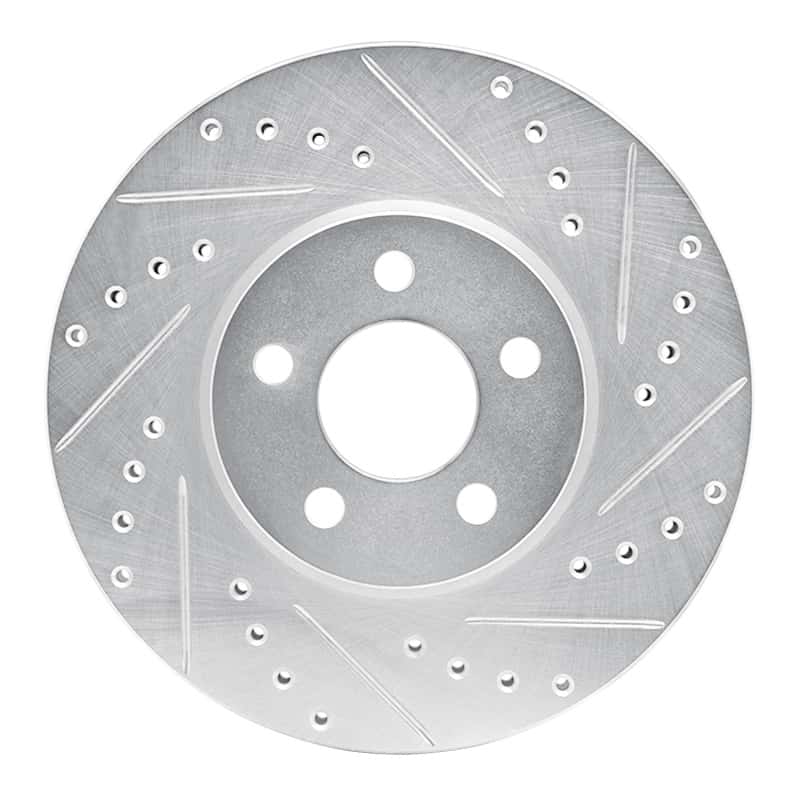 R1 Concepts — R1 01-10 Chrysler PT Cruiser Front Right Drilled & Slotted Silver Brake Rotor
R1 Brake Rotor Drill - view 1