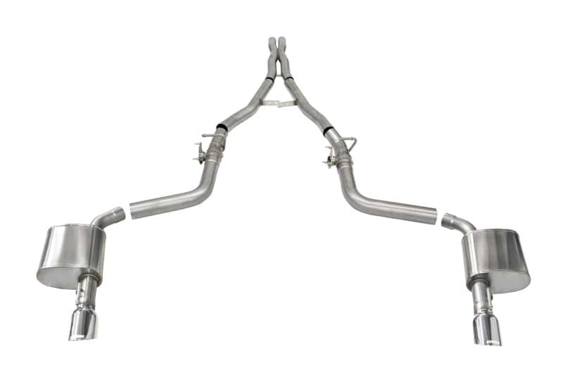 CORSA Performance — Corsa 15-23 Charger SRT/Hellcat/Redeye 2.75in Valved Catback Dual Rear Exit w/ Single 4.5inPol Tips
Exhaust - view 1
