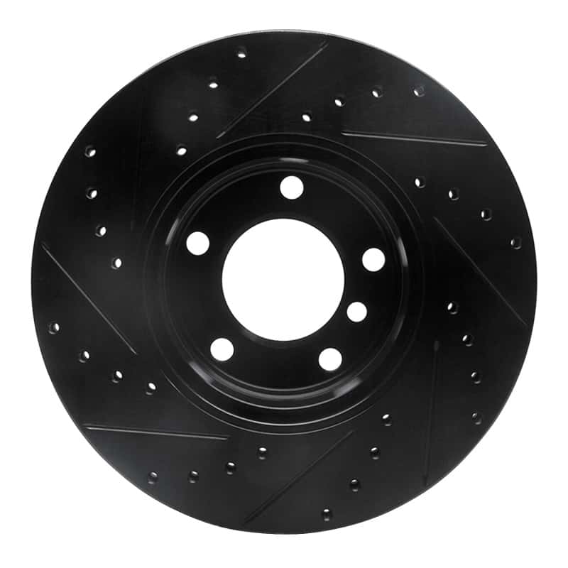 R1 Concepts — R1 96-03 BMW 525I (USA/Canada) Front Right Drilled & Slotted Black Brake Rotor
R1 Brake Rotor Drill - view 5