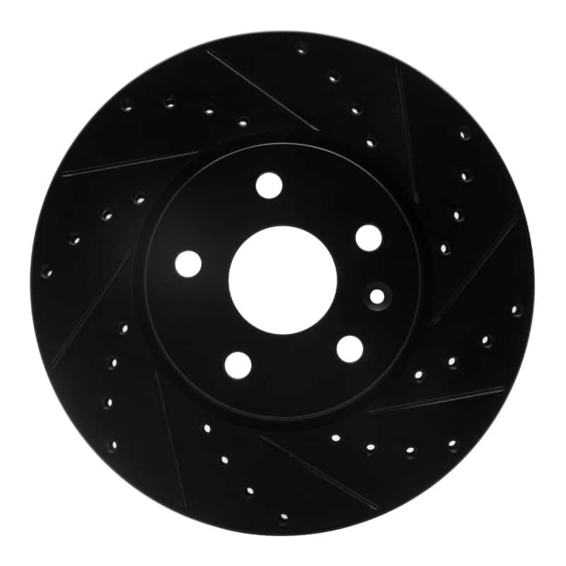 R1 Concepts — R1 10-25 Buick Allure Front Right Drilled & Slotted Black Brake Rotor
R1 Brake Rotor Drill - view 1
