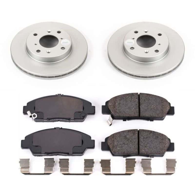 PowerStop — Power Stop 92-96 Honda Prelude Front Z17 Evolution Geomet Coated Brake Kit - view 1