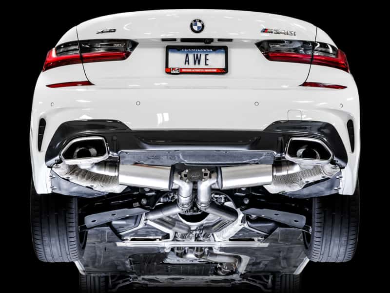AWE Tuning — AWE Tuning 2019+ BMW M340i (G20) Resonated Touring Edition Exhaust (Use OE Tips)
Touring Exhaust - view 2