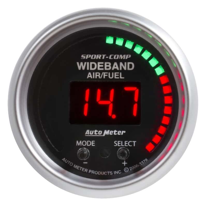 AutoMeter — Autometer Sport-Comp 52mm Air/Fuel Ratio Pro Plus Digital w/ Peak & Warning Gauge
2-1/16" WIDEBAND PRO - view 1