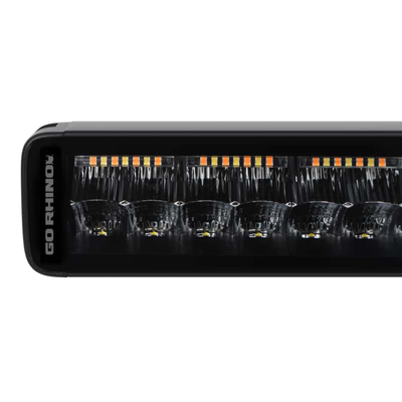 Go Rhino — Go Rhino Xplor Blackout Combo Series Dbl Row LED Light Bar w/Amber (Side/Track Mount) 32in. - Blk
BLKOUT - 32"LightBar - view 5