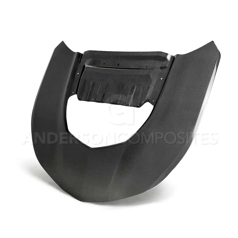 Anderson Composites — Anderson Composites 2017-2018 Chevrolet Camaro ZL1 1LE Type-OE Style Double Sided Carbon Fiber Hood - view 1
