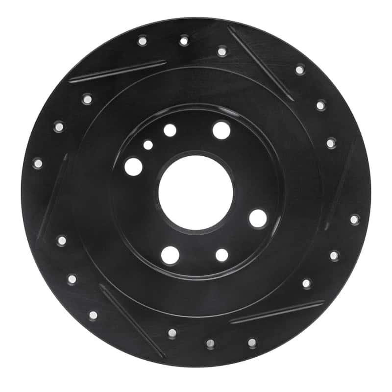 R1 Concepts — R1 1990-2003 Ford Escort Rear Left Drilled & Slotted Black Brake Rotor
R1 Brake Rotor Drill - view 5