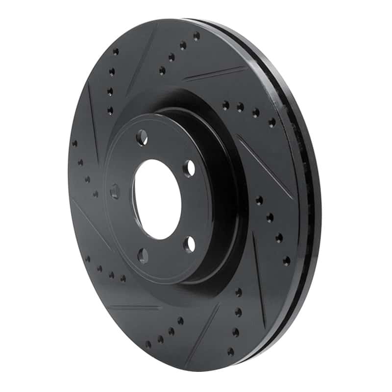 R1 Concepts — R1 07-15 Ford Edge Front Left Drilled & Slotted Black Brake Rotor
R1 Brake Rotor Drill - view 2
