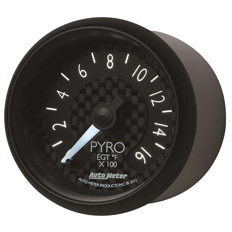 AutoMeter — Autometer GT Series 52mm Full Sweep Electronic 0-1600 Deg F EGT/Pyrometer Gauge
2-1/16" PYROMETER KI - view 3