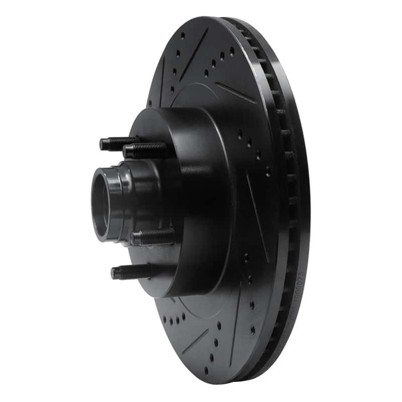 R1 Concepts — R1 01-05 Ford Explorer Sport Front Left Drilled & Slotted Black Brake Rotor
R1 Brake Rotor Drill - view 2