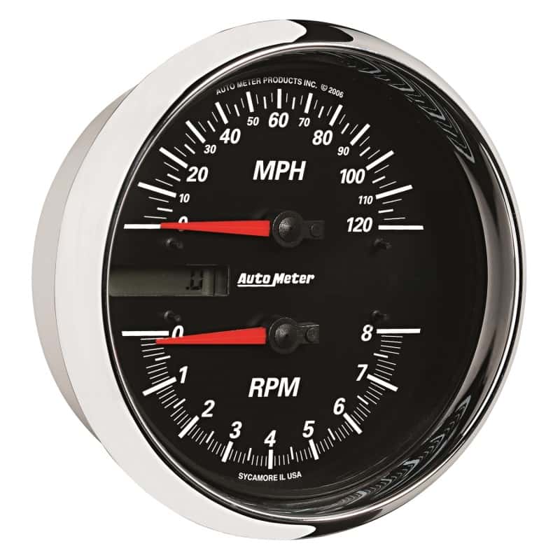 AutoMeter — Autometer Pro-Cycle Gauge Tach/Speedo 4 1/2in 8K Rpm/120 Mph Black
4" RPM/SP 8K/120 B P - view 4