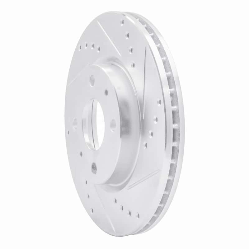 R1 Concepts — R1 14-20 Peugeot 208 (Mexico) Rear Right Drilled & Slotted Silver Brake Rotor - view 2