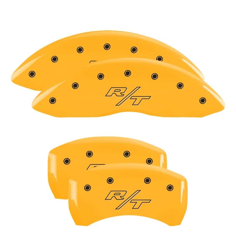 MGP — MGP 4 Caliper Covers Engraved Front & Rear Vintage Style/RT Yellow finish black ch
Caliper Covers - view 1