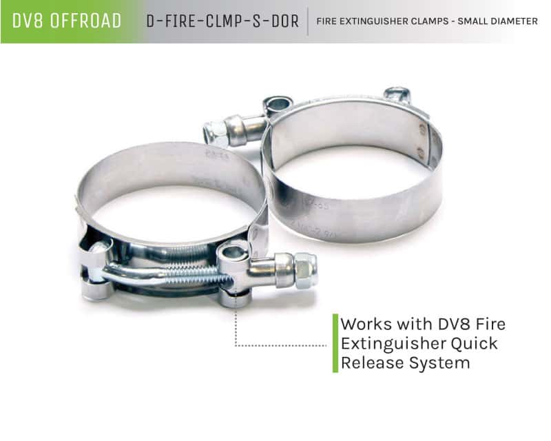 DV8 Offroad — DV8 Offroad Fire Extinguisher Mount Clamps - Small
Clamps - view 2