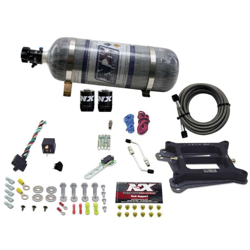 Nitrous Express — Nitrous Express 4150 4-BBL/Alcohol Nitrous Kit (50-300HP) w/Composite Bottle
Injection System Kit
N2OSys - view 3