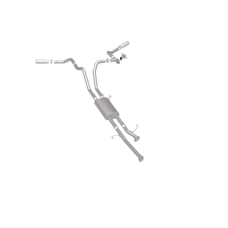 Magnaflow — MagnaFlow Cat-Back 10-15 Toyota Tundra SC LB / CC SB 4.6L/5.7L V8 SS 2.5 Dual Split Rear 4in Tip
Cat-Back - view 12