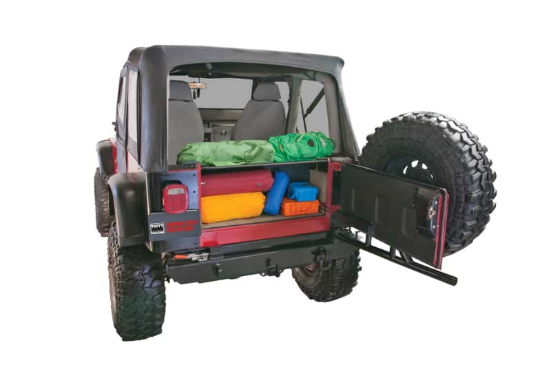 Tuffy Products — Tuffy Yj Tailgate Security Enclosure- 01Blk 8795 Yj Wg
Cargo Enclosure - view 4