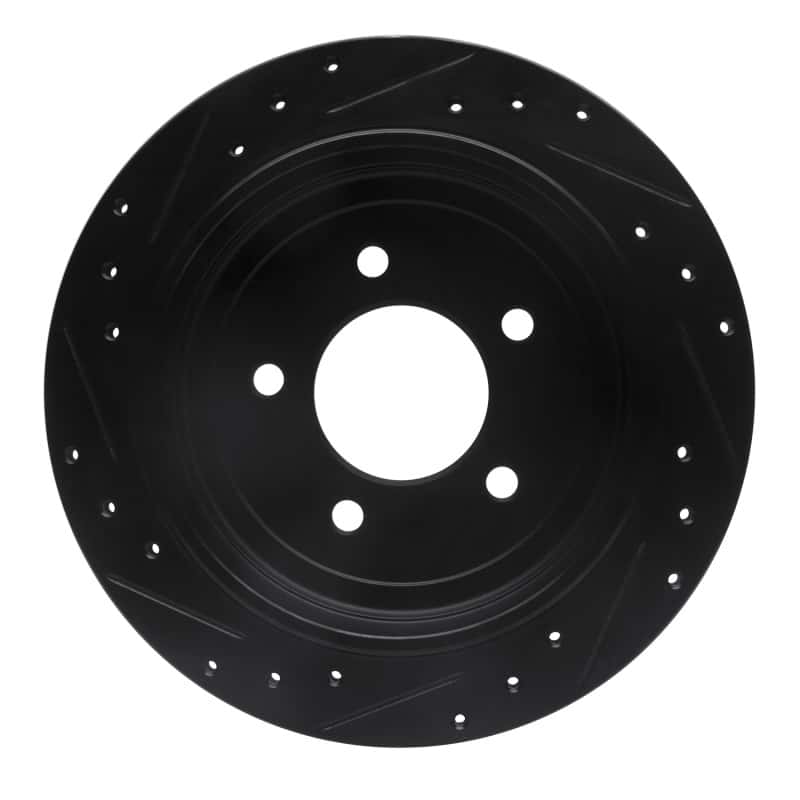 R1 Concepts — R1 97-04 Ford F-150 RWD Rear Right Drilled & Slotted Black Brake Rotor
R1 Brake Rotor Drill - view 5