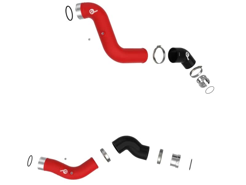 aFe — aFe 23-25 GM Colorado/Canyon L4-2.7L (t) BladeRunner Aluminum Hot & Cold Charge Pipe Kit - Red
Charge Pipe Kit - view 2