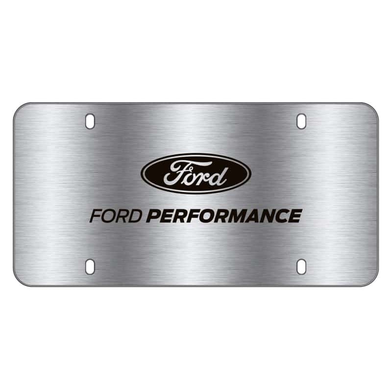 Ford Racing — Ford Racing Stainless Steel Marque Plate
License Plate - view 2