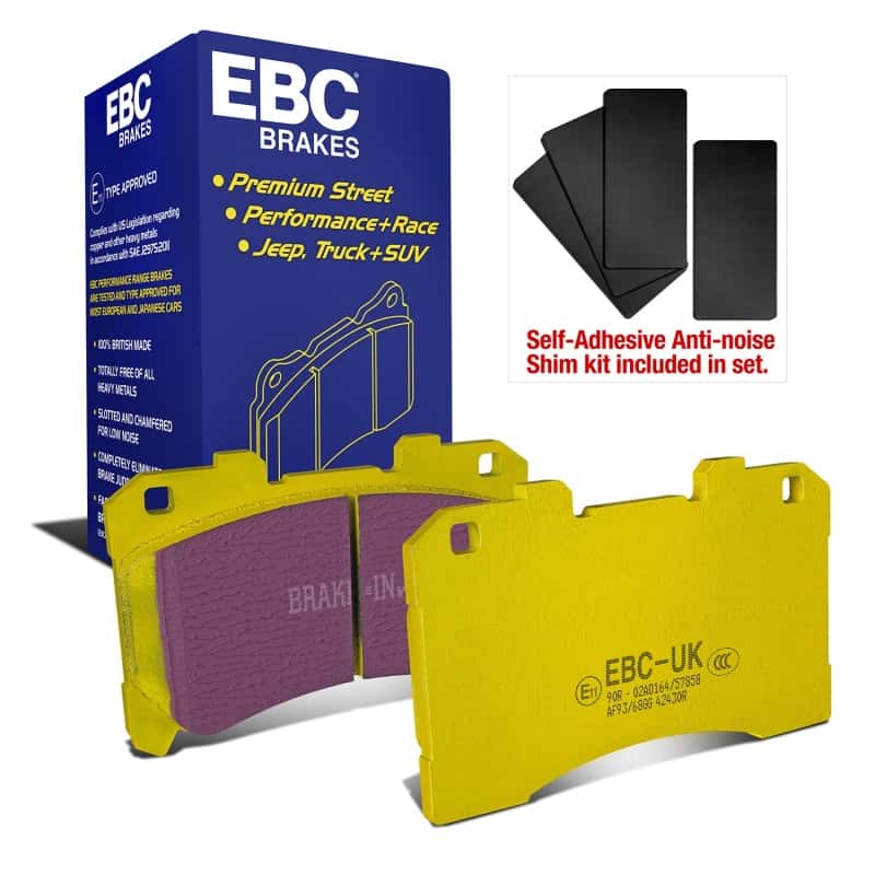 EBC — EBC 2023+ Toyota GR Corolla Yellowstuff Front Brake Pads
Disc Brake Pad - view 2