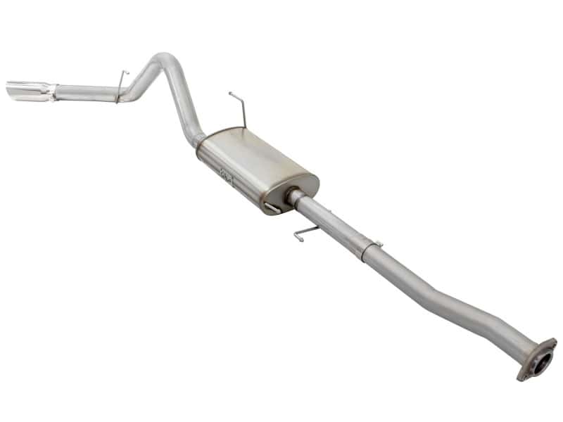 aFe — aFe MACHForce XP SS Exhaust 3in to 3.5in Cat-Back w/ Polished Tip 15 Ford F-150 EcoBoost V6 2.7/3.5L
Cat-Back Exhaust - view 3
