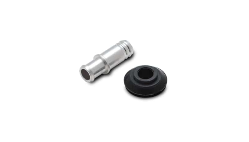 Vibrant — Vibrant 10mm (2/5in) O.D. Aluminum Vacuum Hose Fitting (includes Rubber Grommet)
3/8"ODBarbALVacuumFt
10mmODAlVacLineFtg
Vacuum Fitting - view 3