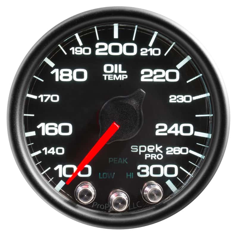 AutoMeter — Autometer Spek-Pro Gauge Oil Temp 2 1/16in 300f Stepper Motor W/Peak & Warn Blk/Blk
GA 2" OILT BCB SPEK - view 4