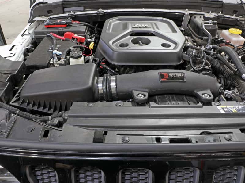 aFe — aFe Super Stock Induction System Pro 5R Media 18-21 Jeep Wrangler JL L4-2.0L (t)
Super Stock Intake - view 10