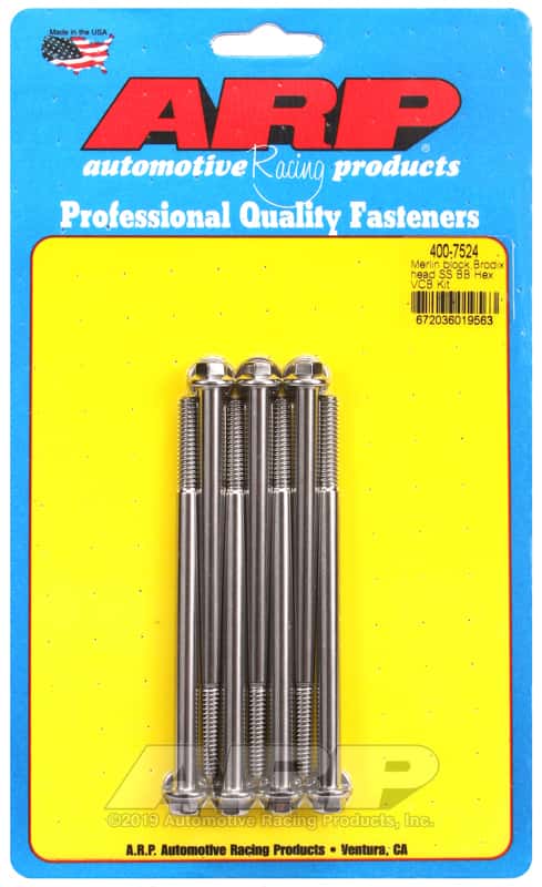 ARP — ARP Merlin block, Brodix head BB hex valve cover bolt kit - view 1