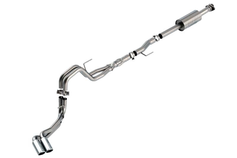 Borla — Borla F-150 2021 5.0L 4dr CC SB EC STB Lariat/KR/Platinum/LTD 3/2.25 DSE Cat-Back ATAK CHR Tips
Cat-Back System - view 1