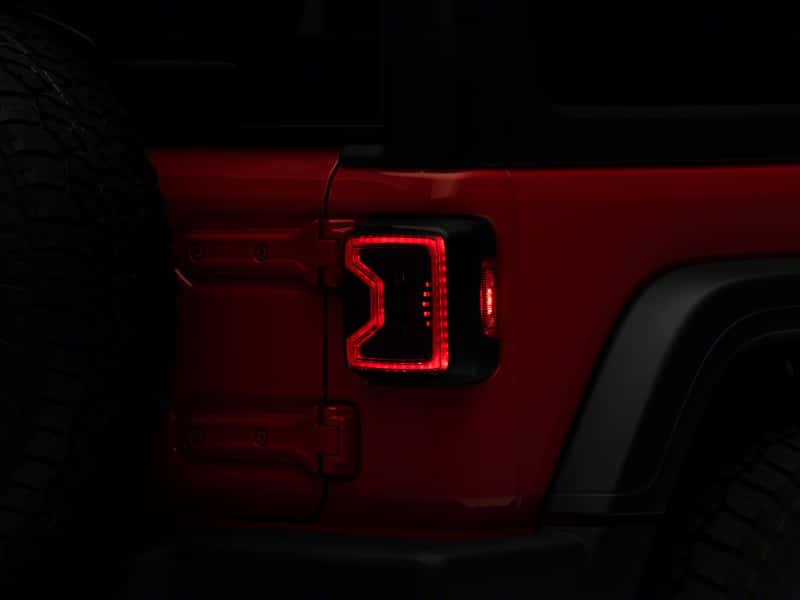 Raxiom — Raxiom 18-23 Jeep Wrangler JL LED Tail Lights- Blk Housing (Smoked Lens)
Lights - view 1