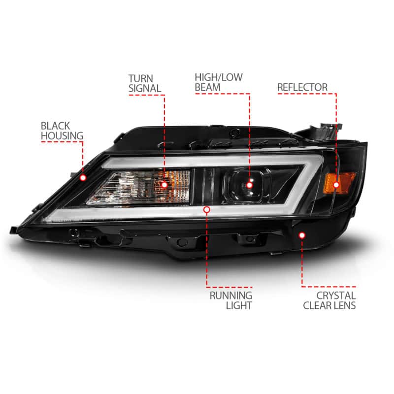 ANZO — ANZO 14-20 Chevrolet Impala Square Projector LED Bar Headlights w/ Black Housing
Head Light Set
HdLtSet - view 5