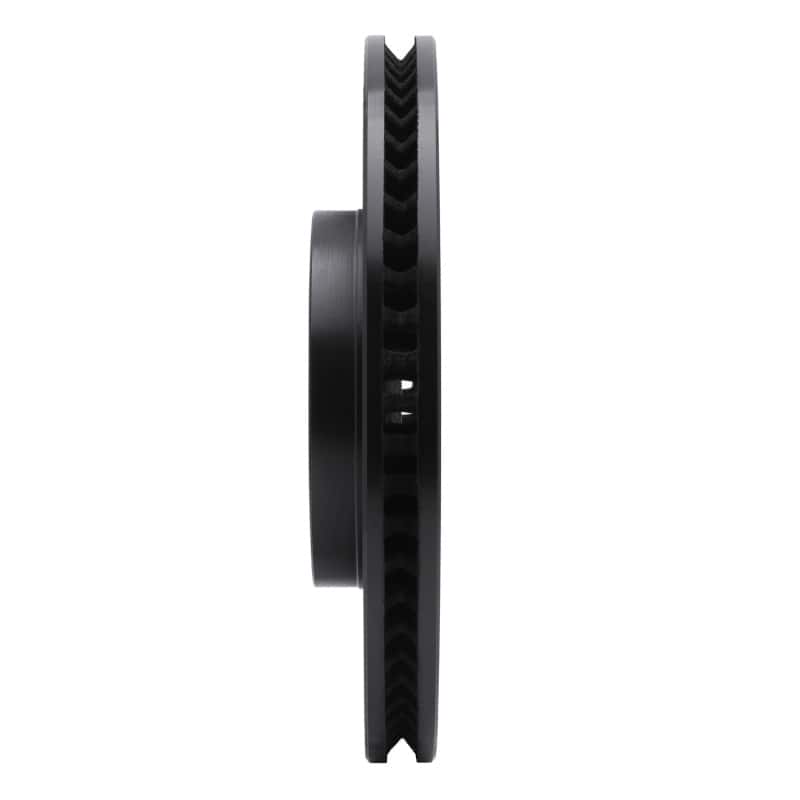 R1 Concepts — R1 10-13 Hyundai Santa Fe Front Right Drilled & Slotted Black Brake Rotor
R1 Brake Rotor Drill - view 3