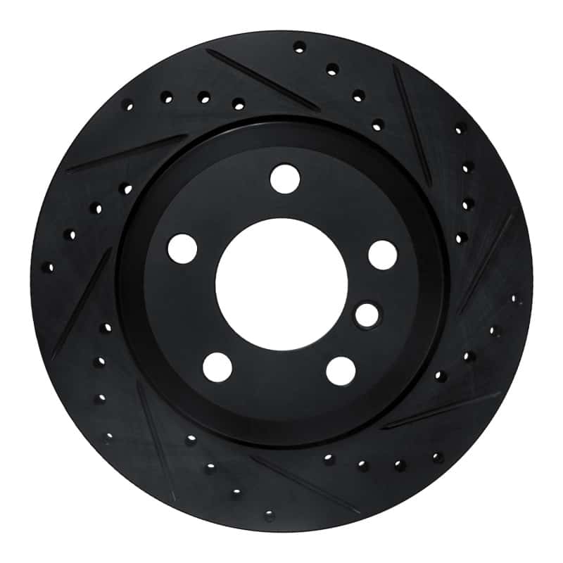 R1 Concepts — R1 07-19 BMW X5 Rear Right Drilled & Slotted Black Brake Rotor
R1 Brake Rotor Drill - view 1