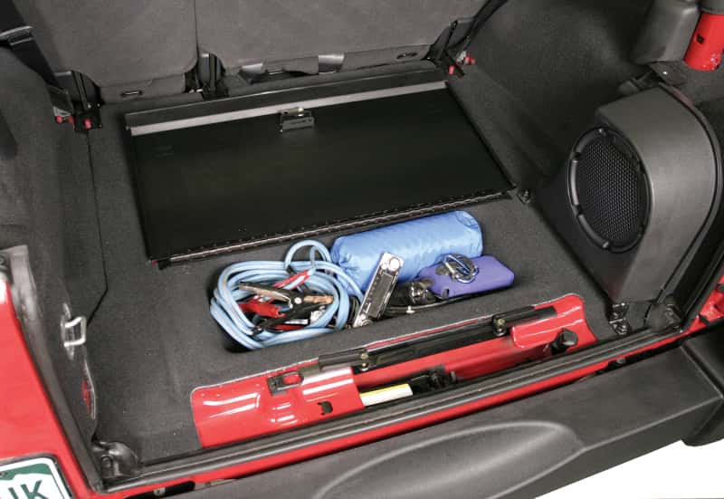 Tuffy Products — Tuffy 07-18 Jeep Wrangler Jk Cubby Cover W/ Key Lock
Locking Lid - view 2