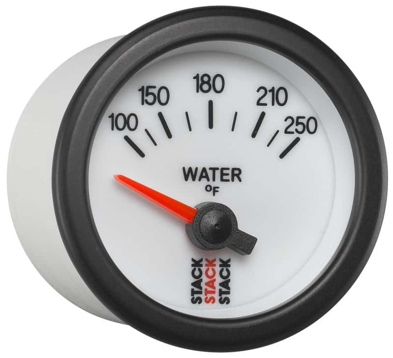 AutoMeter — Autometer Stack 52mm 100-250 Deg F 1/8in NPTF Electric Water Temp Gauge - White
Ga WTmp Elec Wt 250F - view 5