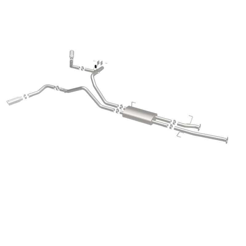 Magnaflow — MagnaFlow Cat-Back 10-15 Toyota Tundra SC LB / CC SB 4.6L/5.7L V8 SS 2.5 Dual Split Rear 4in Tip
Cat-Back - view 10